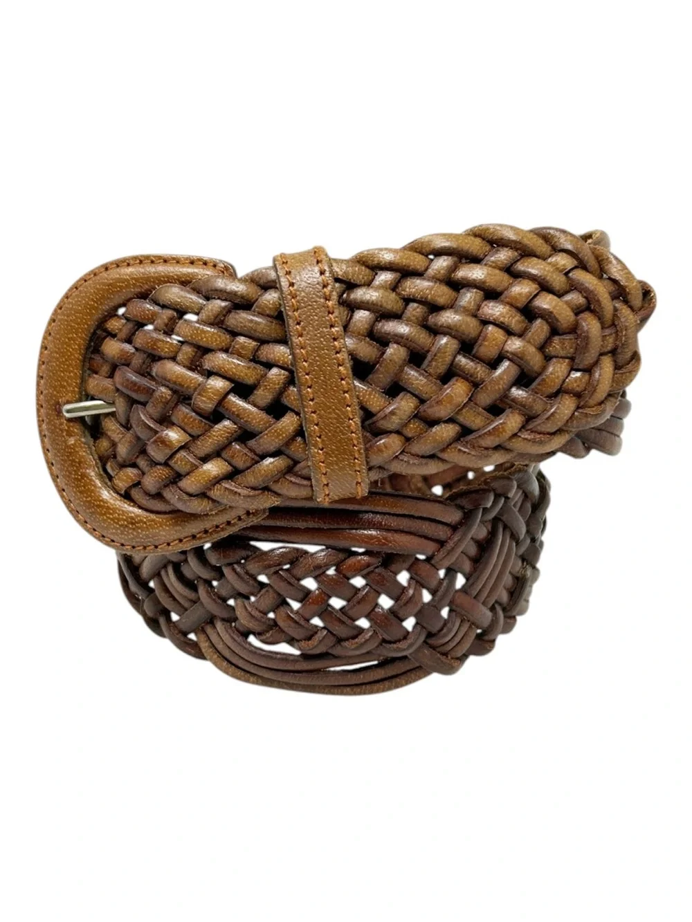 Leather Woven Waist Belt